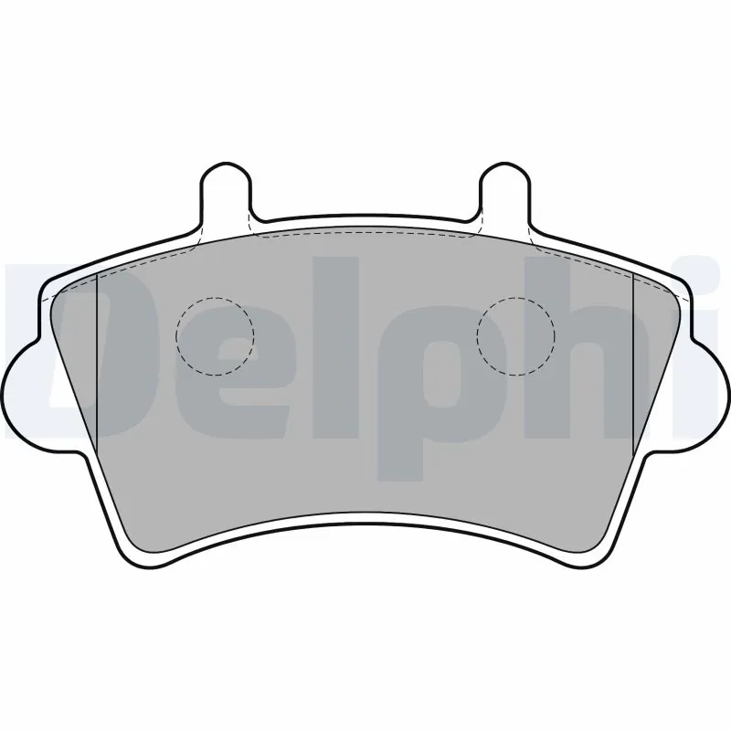 Kit de plaquettes de frein, frein à disque DELPHI LP1746