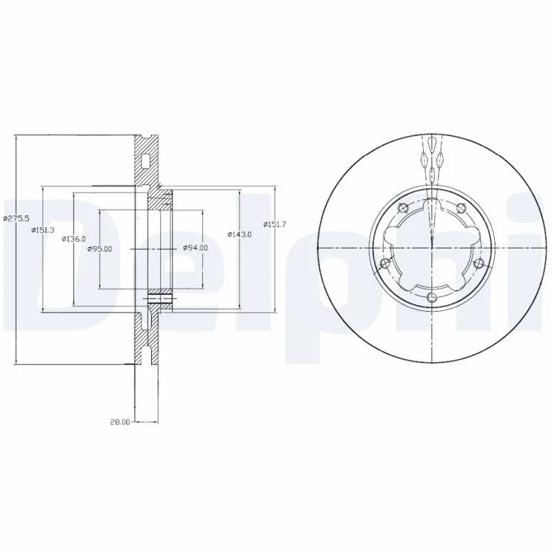 Disque de frein DELPHI BG4217