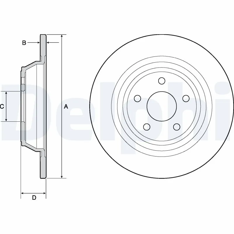 Disque de frein DELPHI BG4703C
