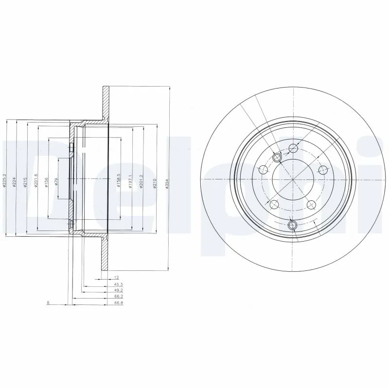 Disque de frein DELPHI BG4066