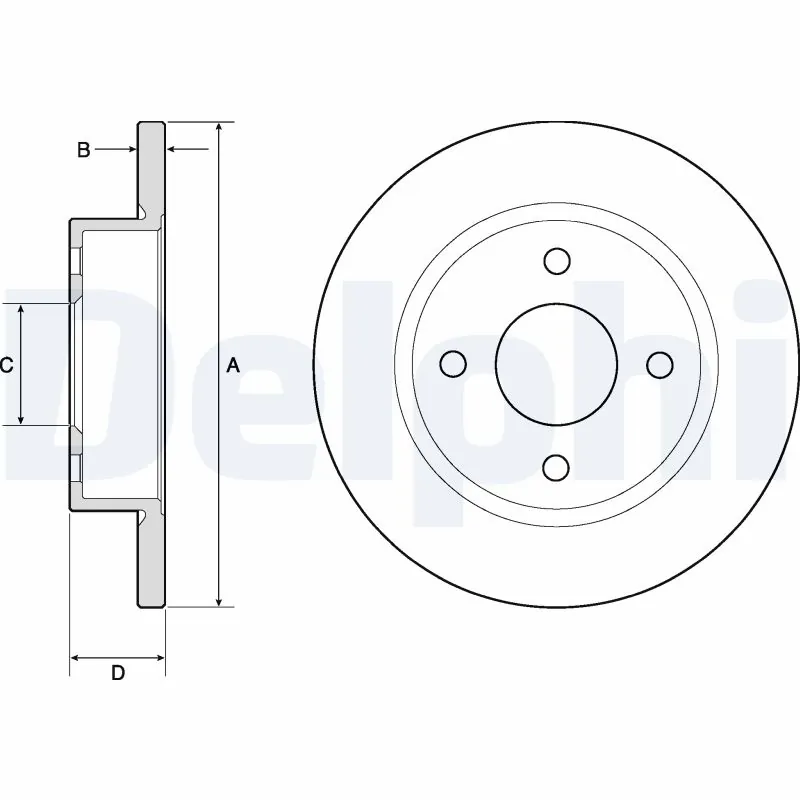 Disque de frein DELPHI BG2683