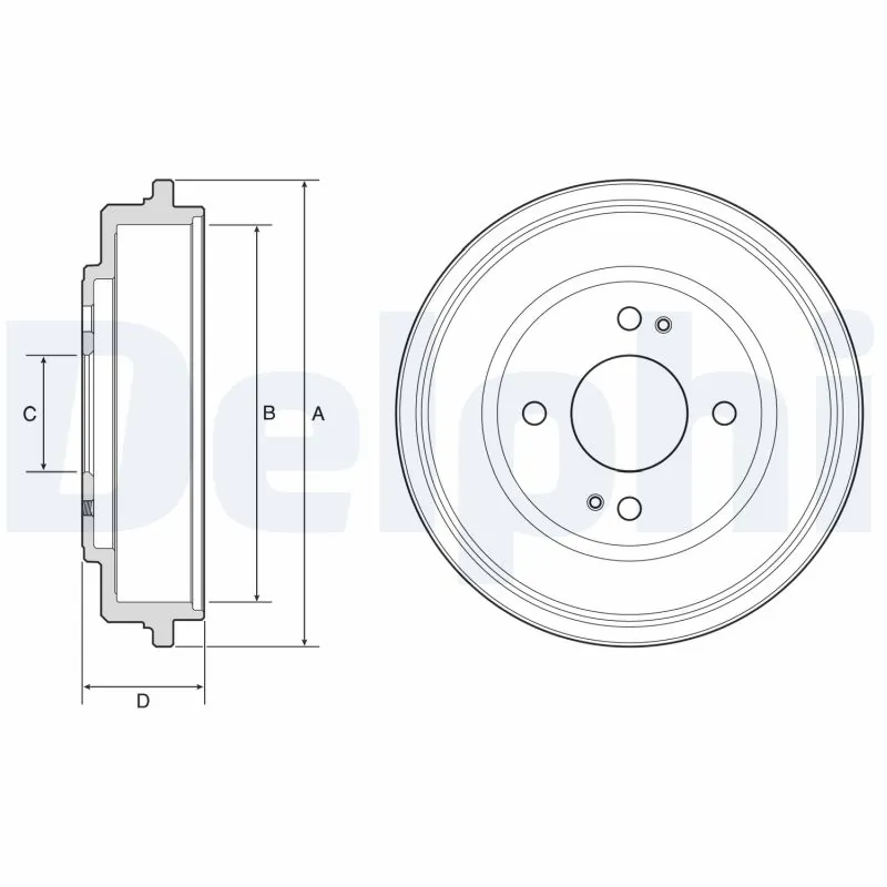 Tambour de frein DELPHI BF606