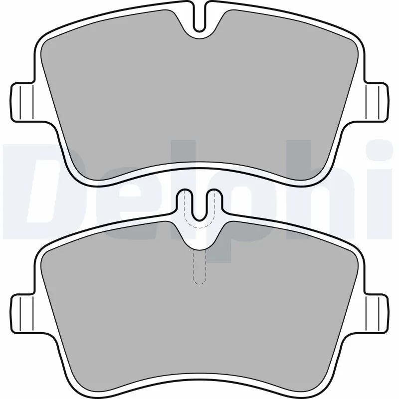 Kit de plaquettes de frein, frein à disque DELPHI LP1696
