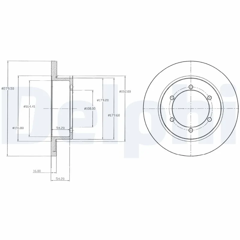 Disque de frein DELPHI BG4218