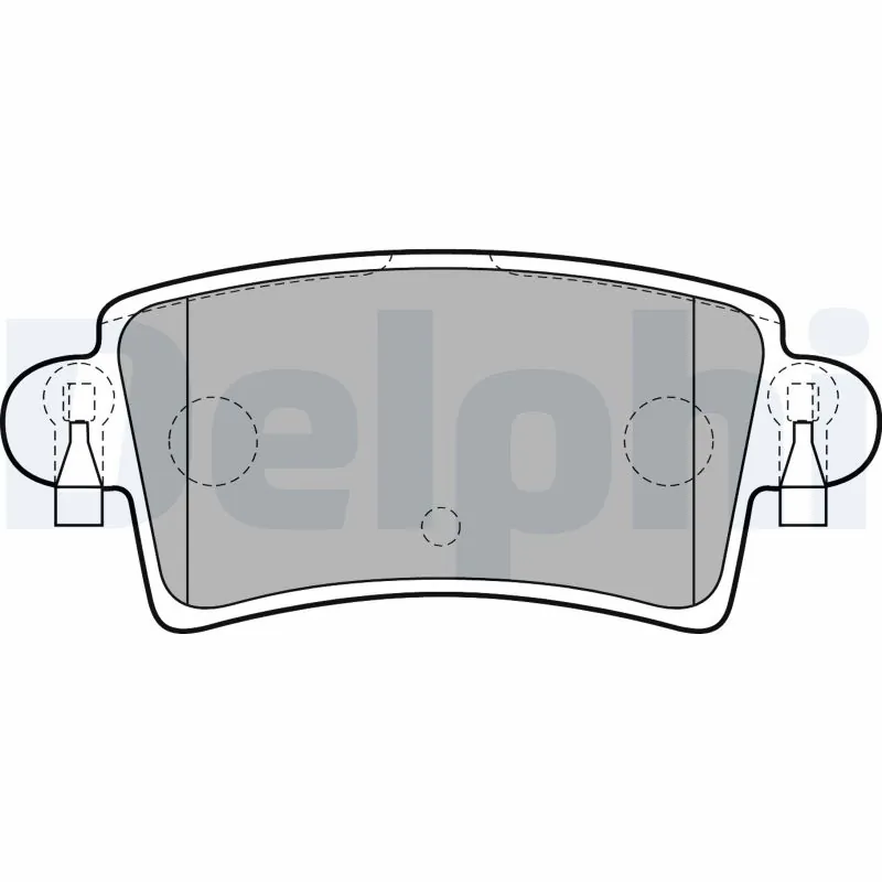 Kit de plaquettes de frein, frein à disque DELPHI LP1747