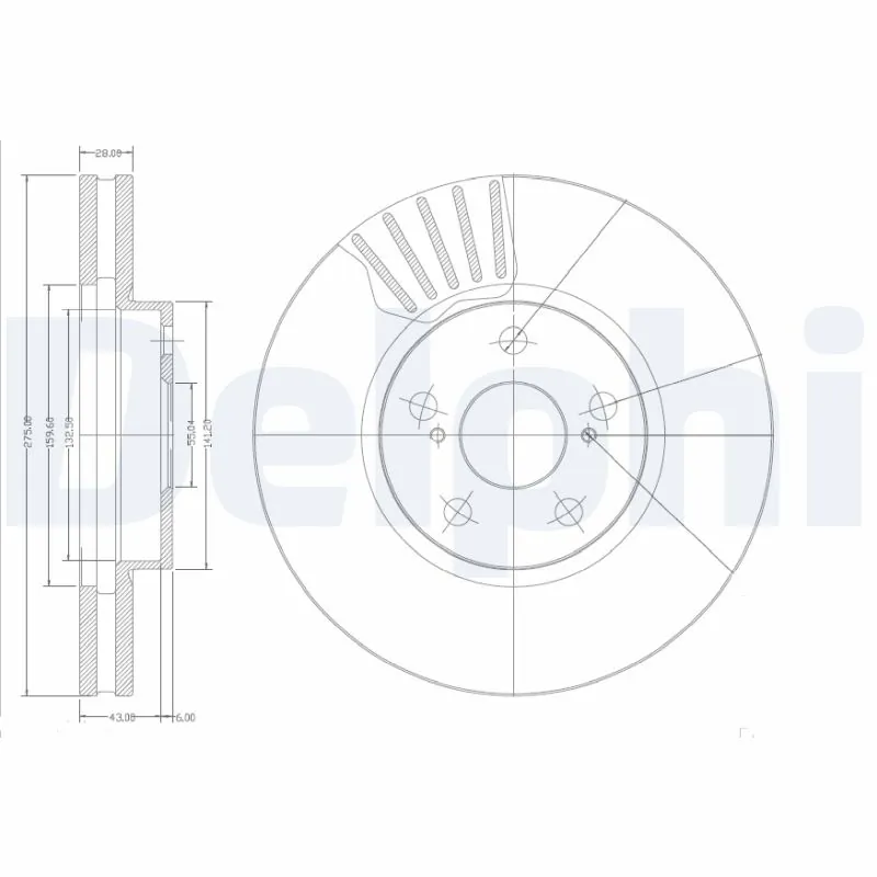 Disque de frein DELPHI BG3189