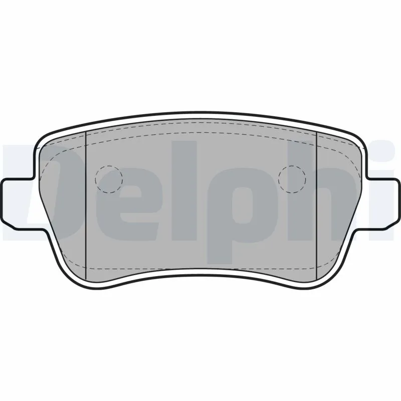 Kit de plaquettes de frein, frein à disque DELPHI LP1964