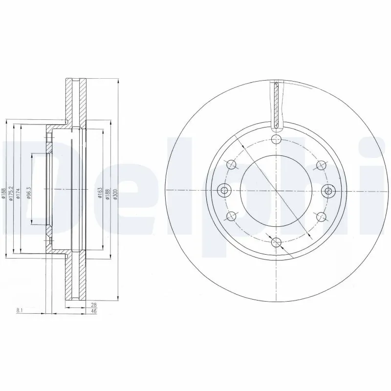 Disque de frein DELPHI BG4137