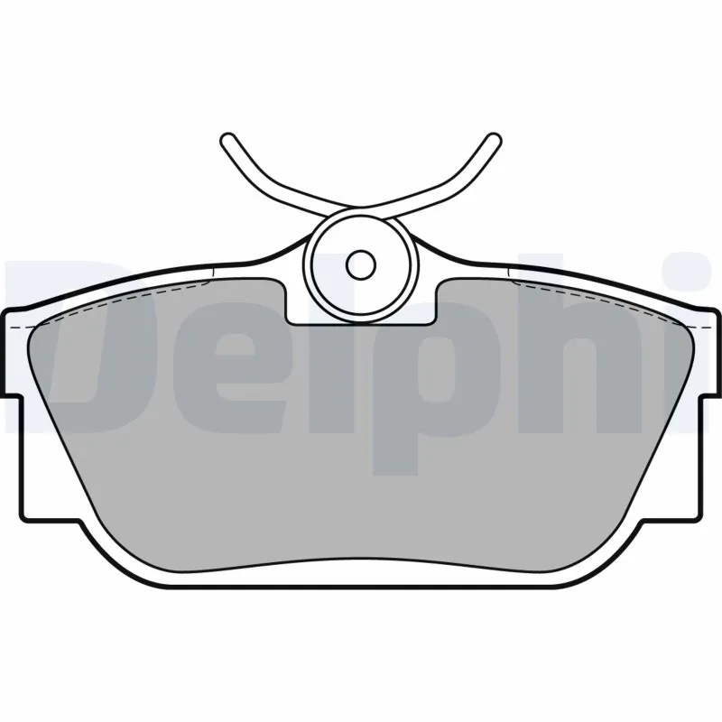 Kit de plaquettes de frein, frein à disque DELPHI LP2019