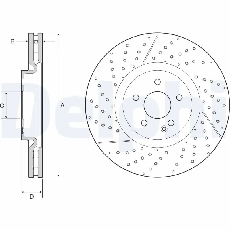 Disque de frein DELPHI BG9229C