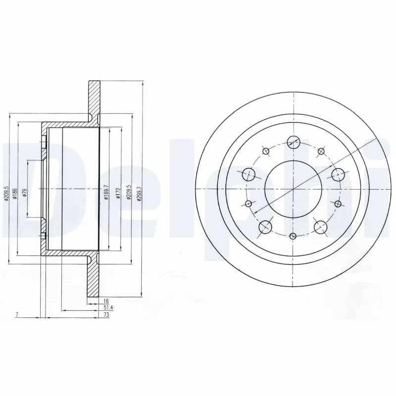 Disque de frein DELPHI BG4062