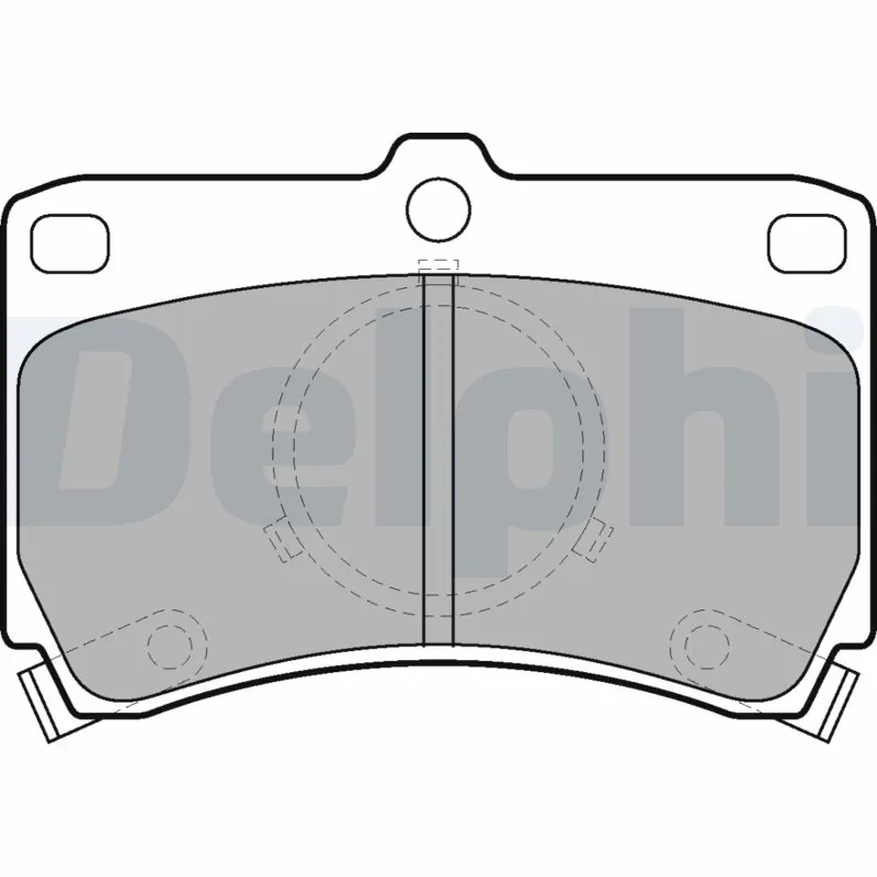 Kit de plaquettes de frein, frein à disque DELPHI LP531