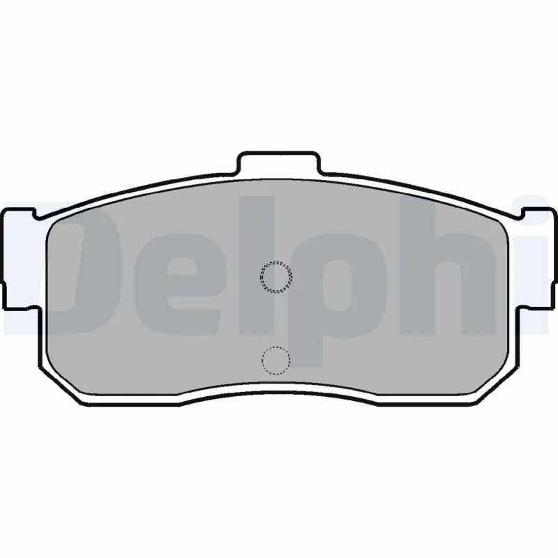 Kit de plaquettes de frein, frein à disque DELPHI LP971
