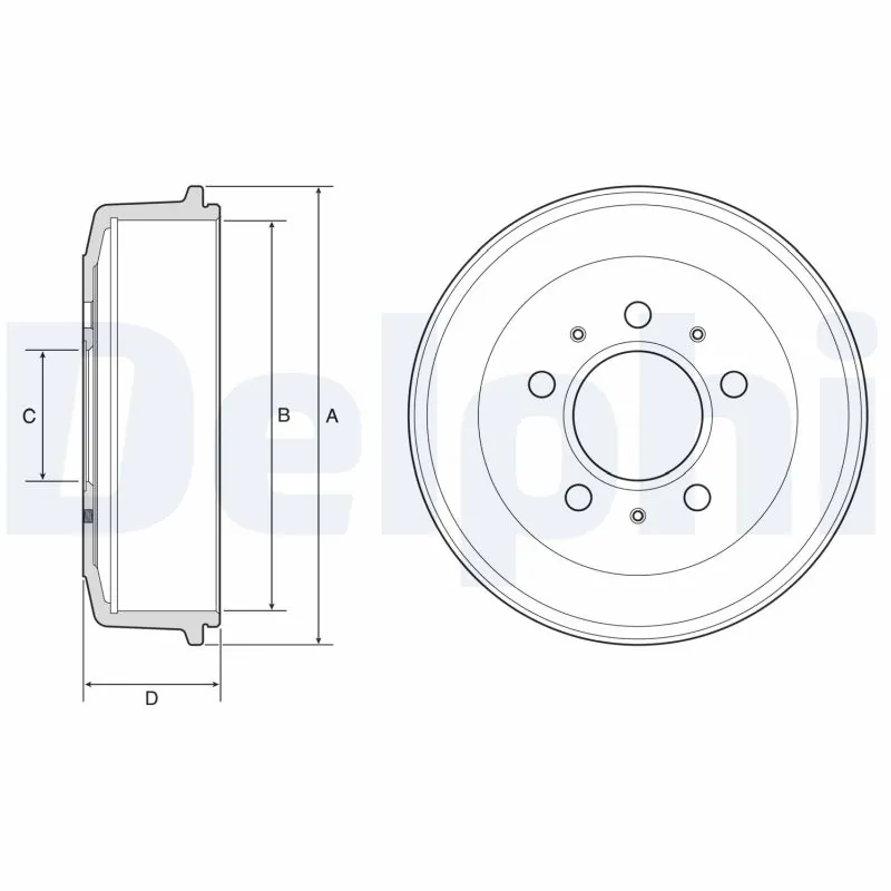 Tambour de frein DELPHI BF603