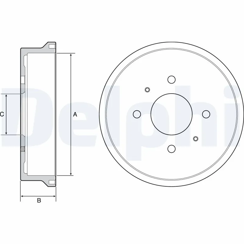 Tambour de frein DELPHI BF529