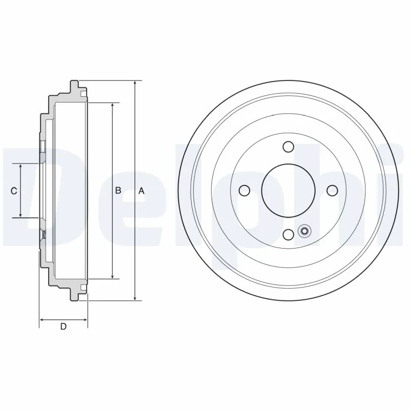 Tambour de frein DELPHI BF618