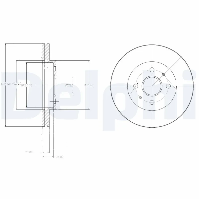 Disque de frein DELPHI BG4213