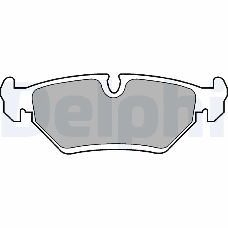 Kit de plaquettes de frein, frein à disque DELPHI LP669