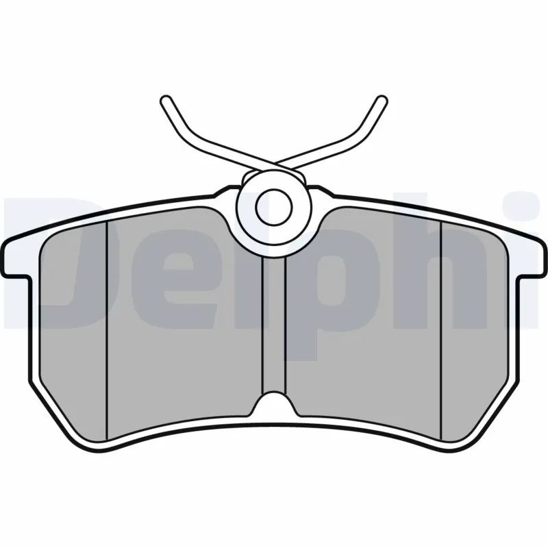 Kit de plaquettes de frein, frein à disque DELPHI LP2480