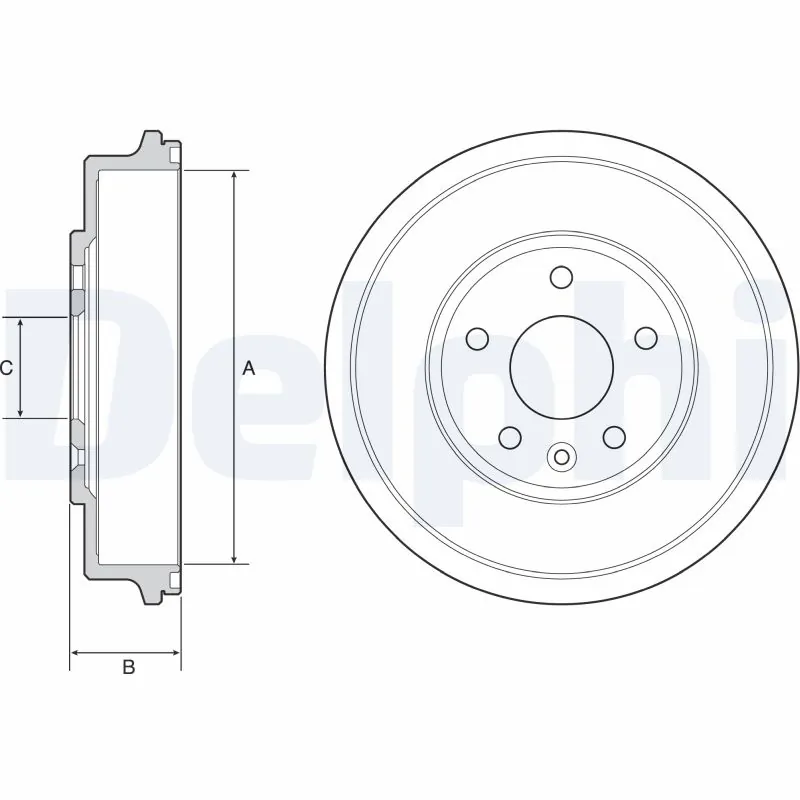 Tambour de frein DELPHI BF556