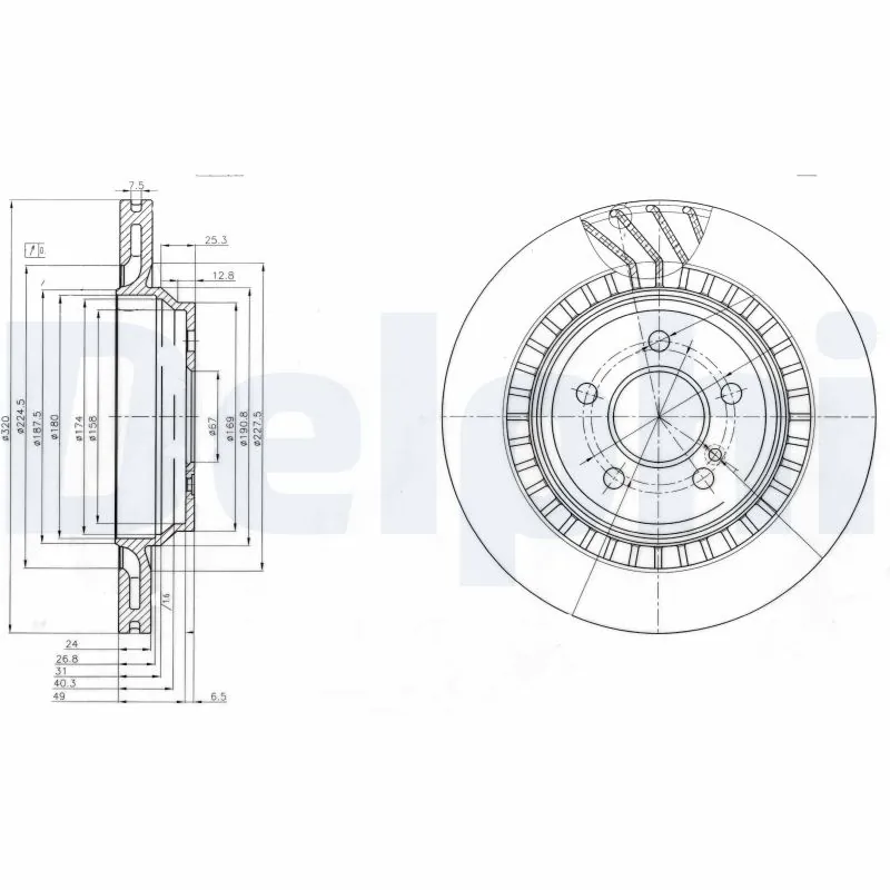 Disque de frein DELPHI BG4144