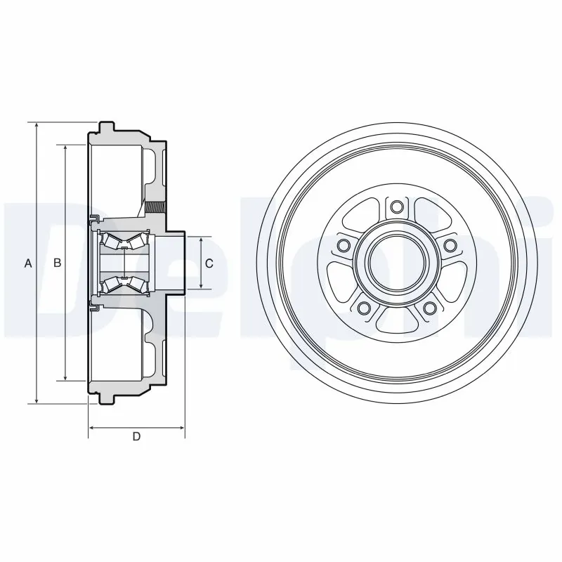 Tambour de frein DELPHI BFR656