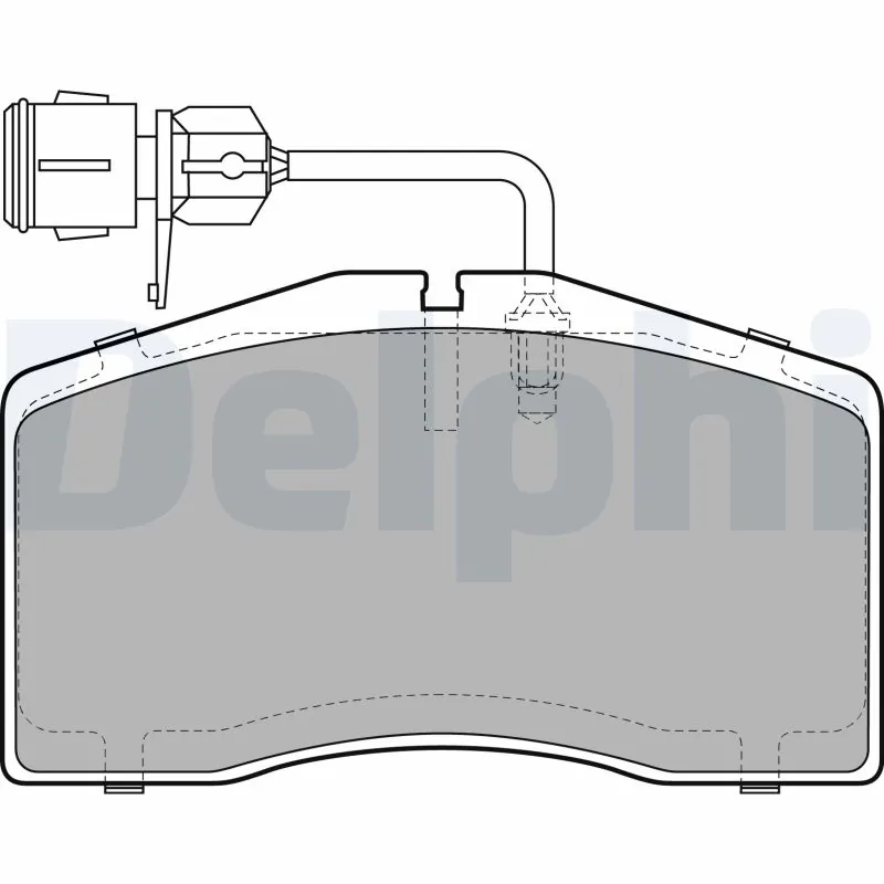 Kit de plaquettes de frein, frein à disque DELPHI LP1945