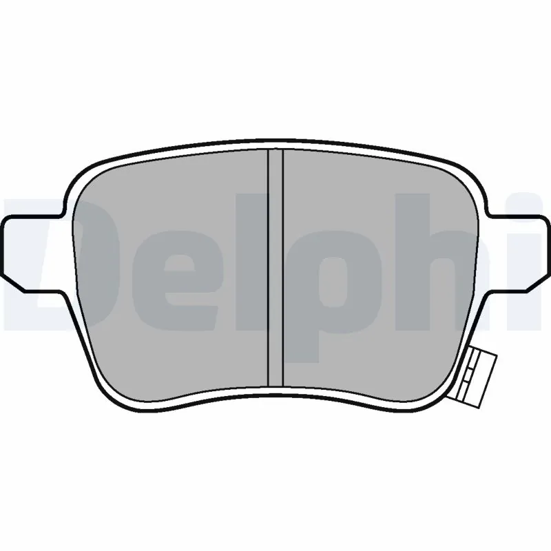 Kit de plaquettes de frein, frein à disque DELPHI LP3246