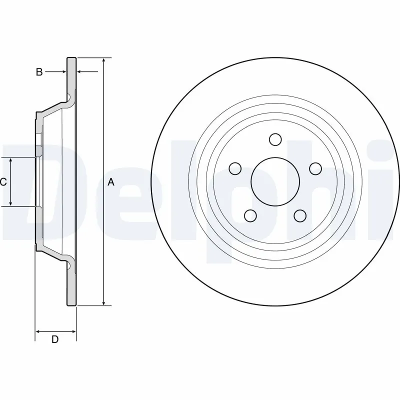 Disque de frein DELPHI BG4782C