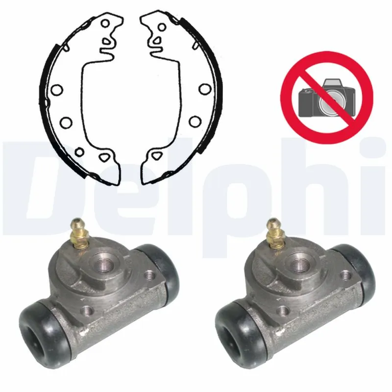 Jeu de mâchoires de frein DELPHI KP720