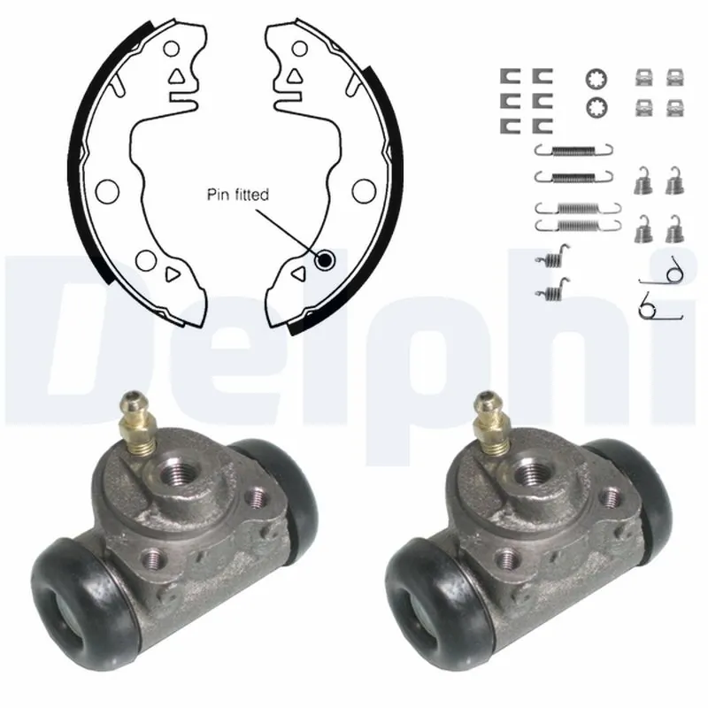 Jeu de mâchoires de frein DELPHI KP662