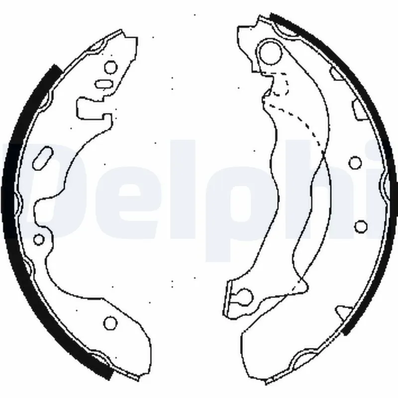 Jeu de mâchoires de frein DELPHI LS1684