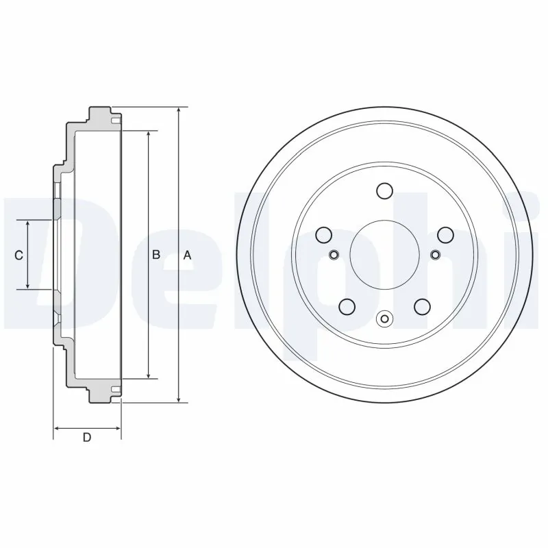 Tambour de frein DELPHI BF572