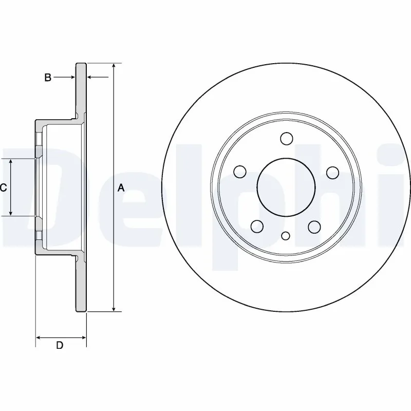 Disque de frein DELPHI BG2386