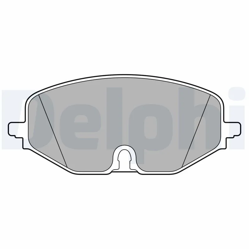 Kit de plaquettes de frein, frein à disque DELPHI LP3663