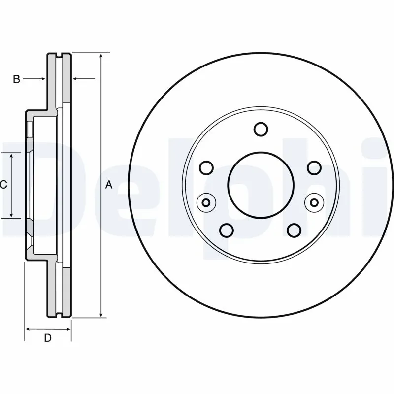 Disque de frein DELPHI BG4455