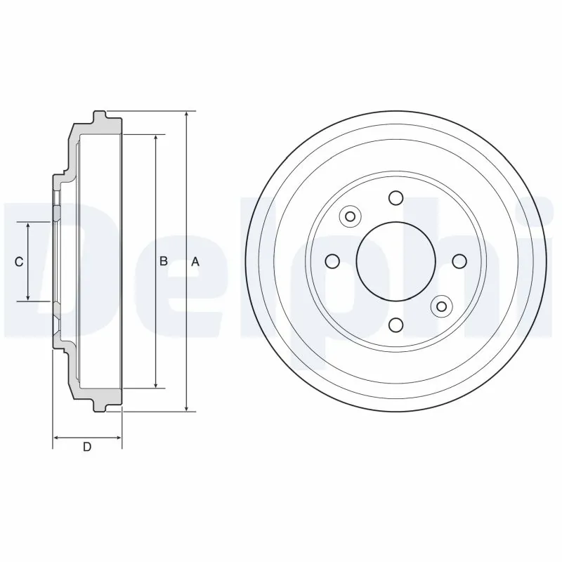 Tambour de frein DELPHI BF598