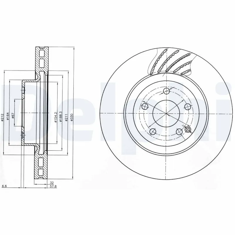Disque de frein DELPHI BG3877
