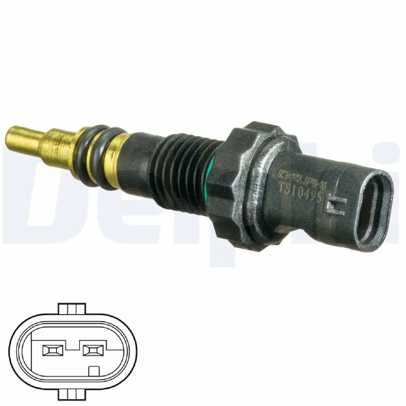 Sonde, température du liquide de refroidissement Delphi Technologies