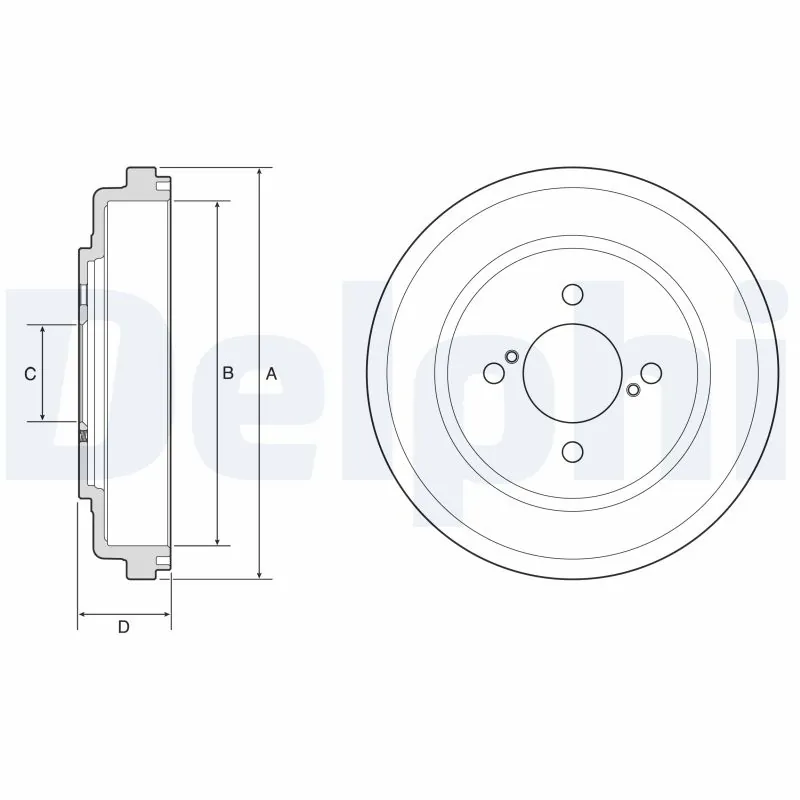 Tambour de frein DELPHI BF643