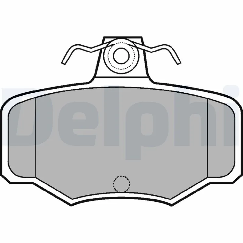 Kit de plaquettes de frein, frein à disque DELPHI LP617