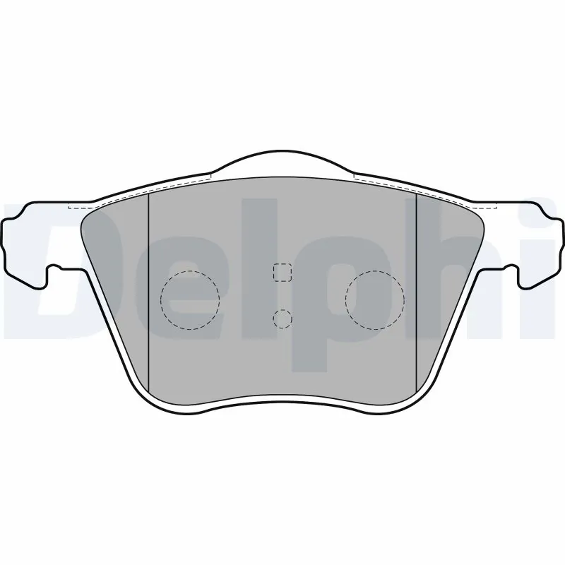 Kit de plaquettes de frein, frein à disque DELPHI LP1787