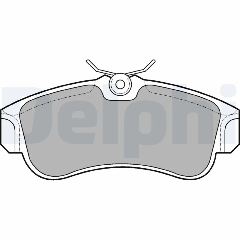 Kit de plaquettes de frein, frein à disque DELPHI LP616