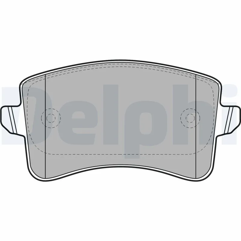 Kit de plaquettes de frein, frein à disque DELPHI LP2106