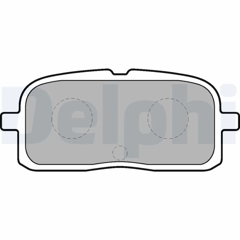 Kit de plaquettes de frein, frein à disque DELPHI LP1550