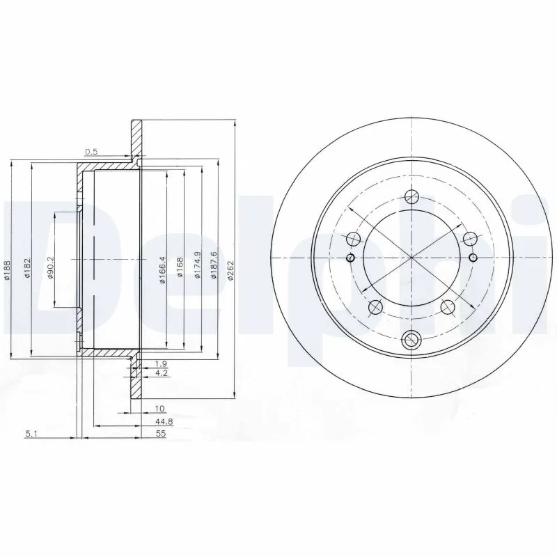 Disque de frein DELPHI BG4037