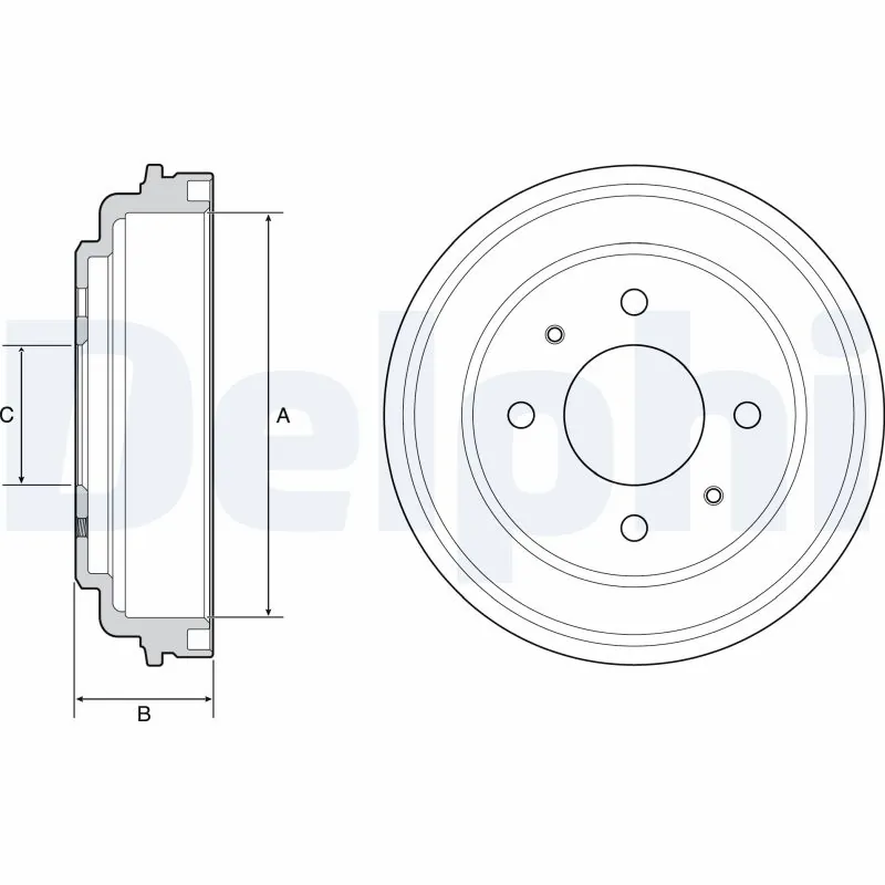 Tambour de frein DELPHI BF546