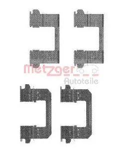 Kit d'accessoires, plaquette de frein a disque
