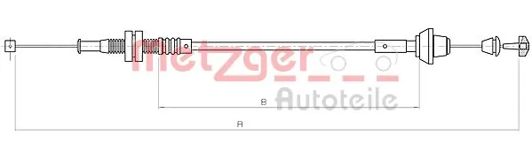 Câble d'accélération METZGER AUTOTEILE 11.0182