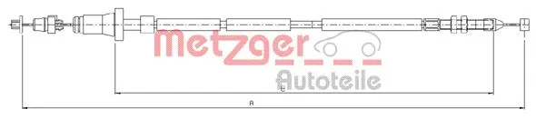 Câble d'accélération METZGER AUTOTEILE 10.0102